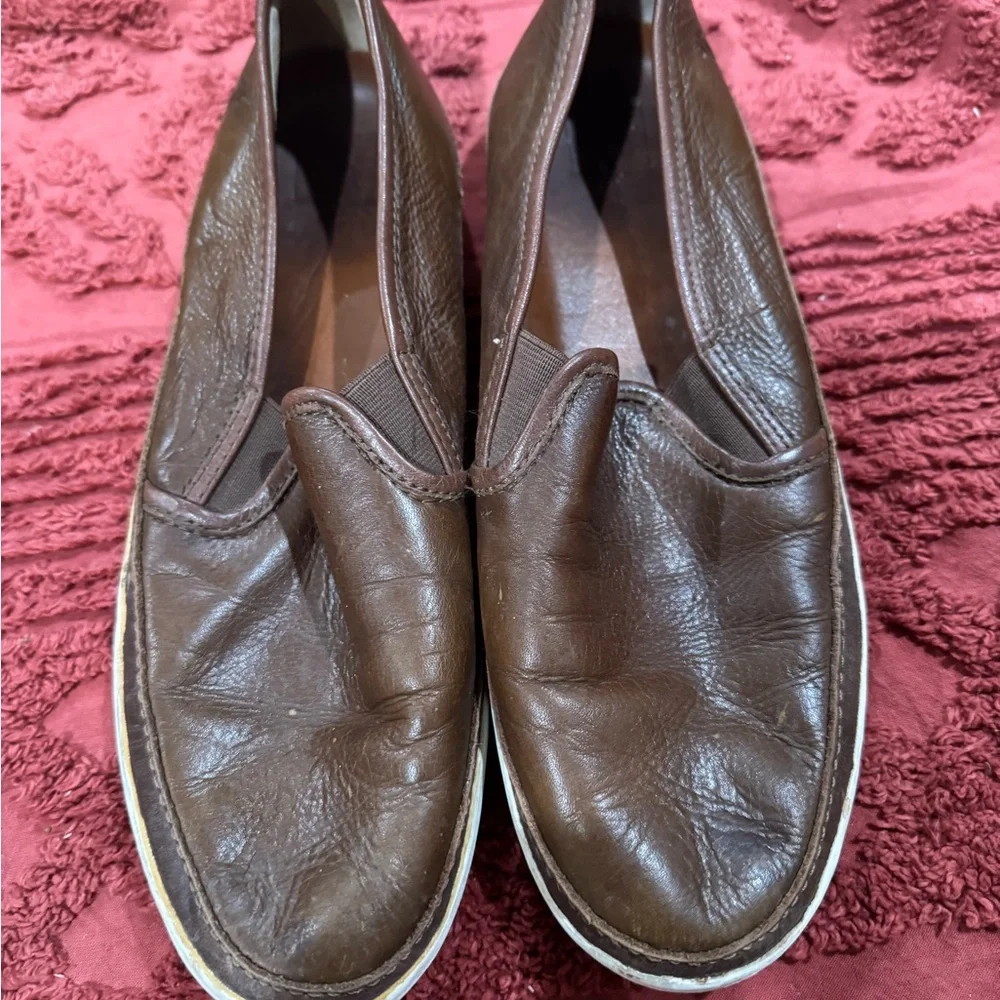Men's Frye Brown Leather Slip-On Shoes - Picture 1 of 5